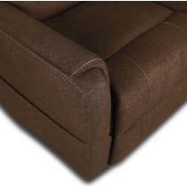 lark dark brown recliner   