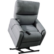 lark gray power lift recliner   