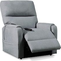 lark gray power lift recliner   