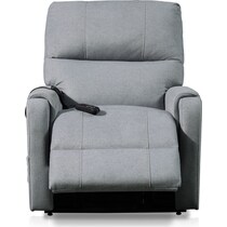 lark gray power lift recliner   