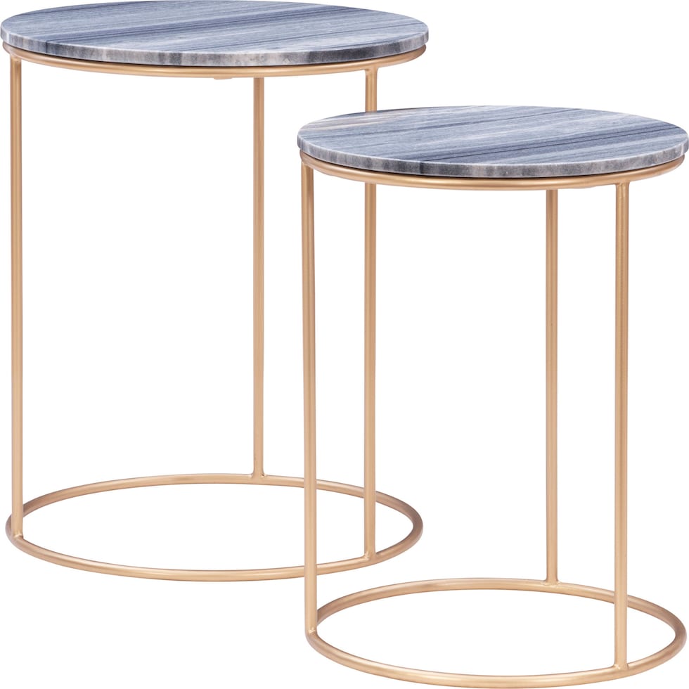 lassen gray nesting tables   