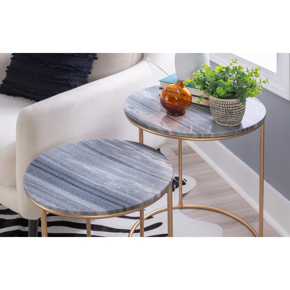 lassen gray nesting tables   