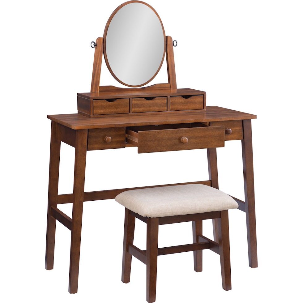 laura dark brown vanity   