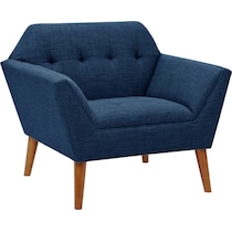 laureen blue accent chair   