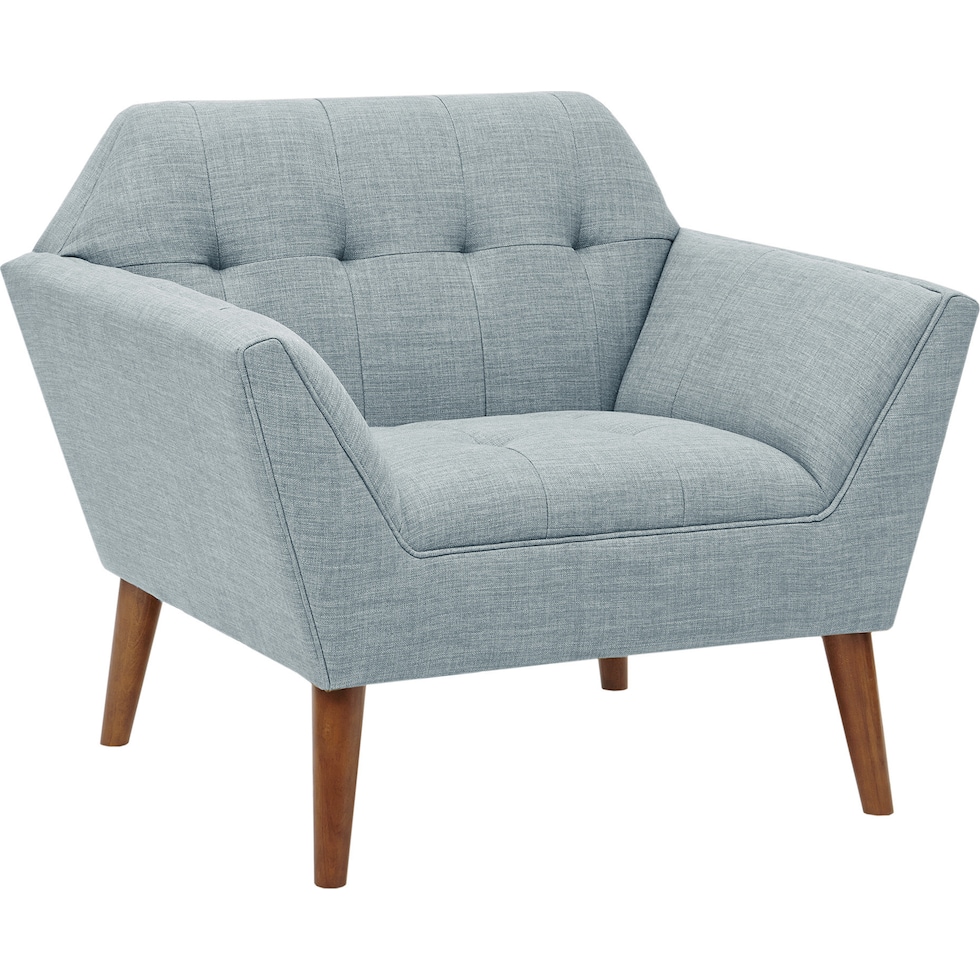 laureen blue accent chair   