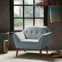 laureen blue accent chair   