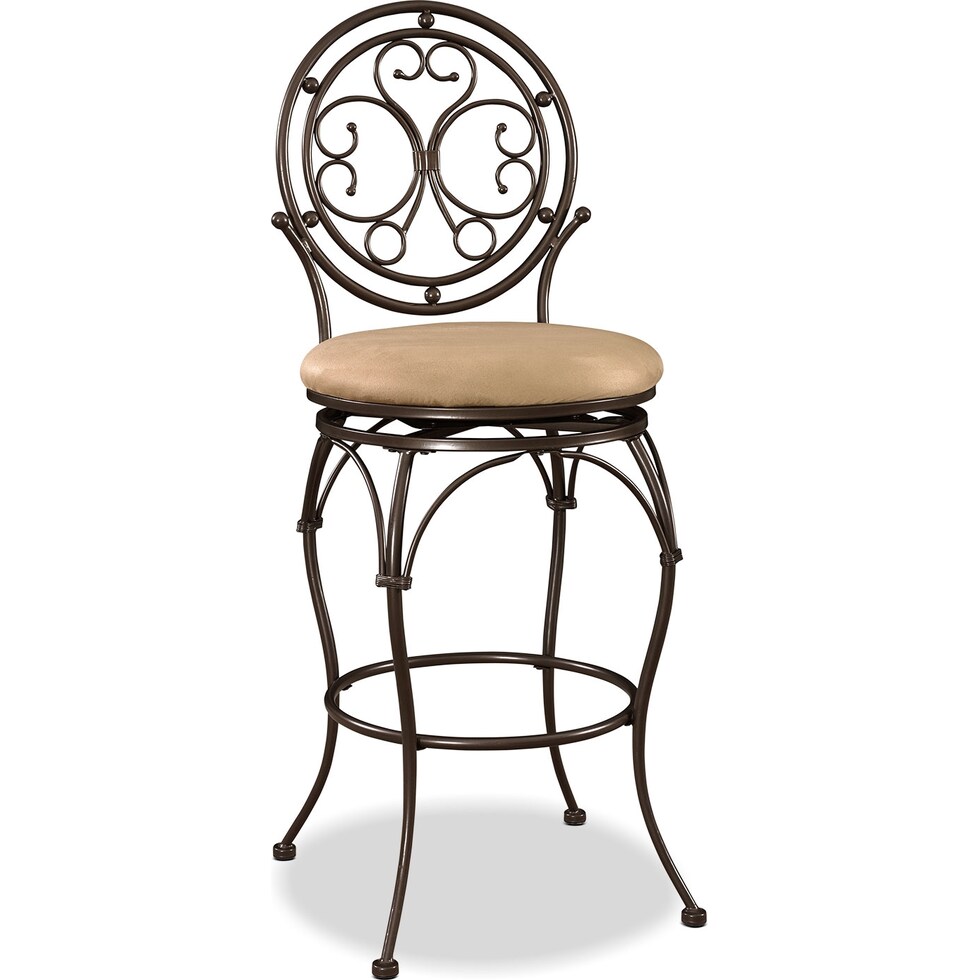 laurel bronze bar stool   