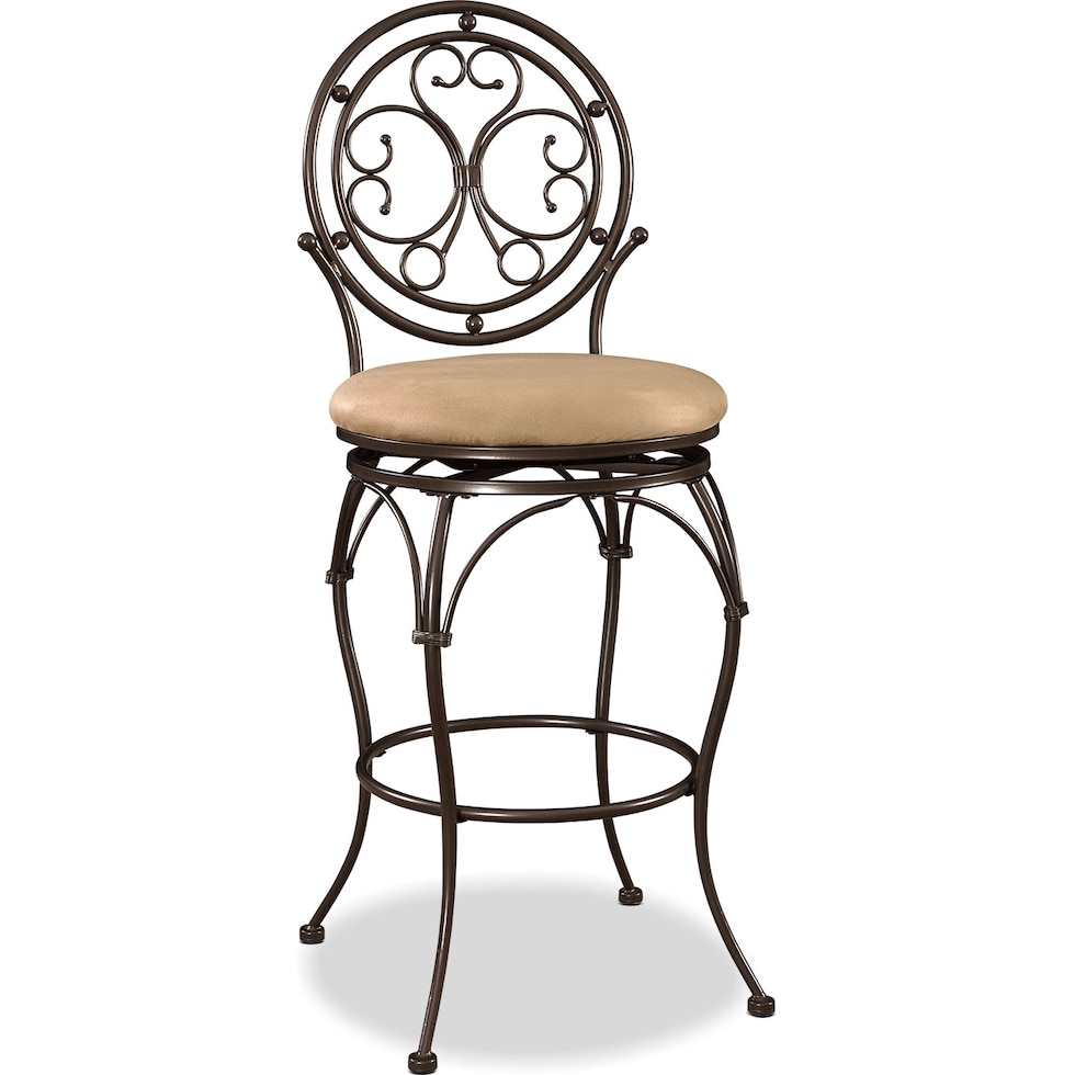 laurel bronze bar stool   