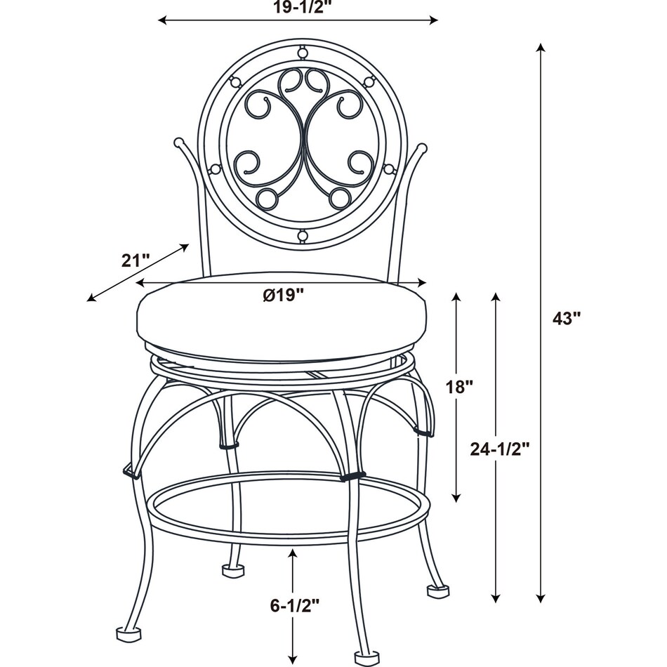 Laurel Stool | Value City Furniture