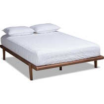 laurenne dark brown king bed frame   
