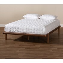 laurenne dark brown king bed frame   