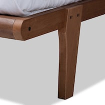 laurenne dark brown king bed frame   