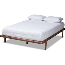 laurenne light brown full bed   