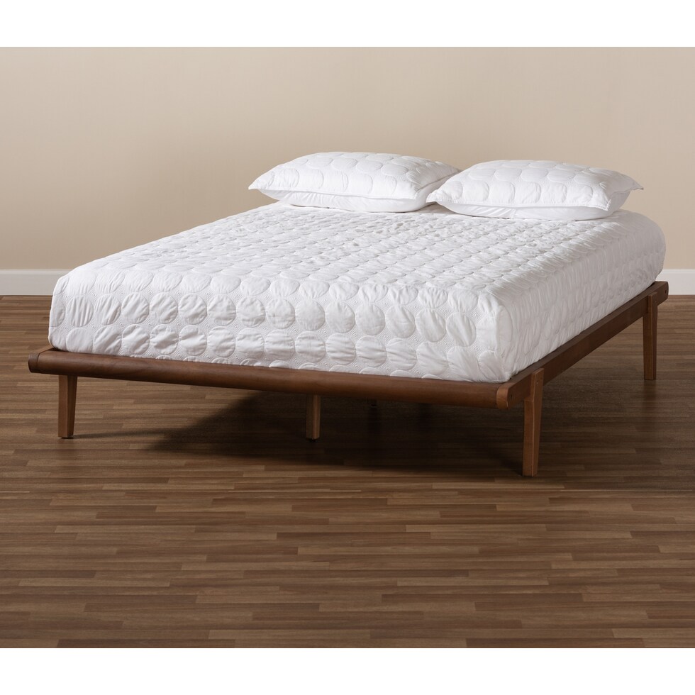 laurenne light brown full bed   