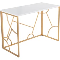 lauryn white gold desk   