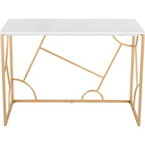 lauryn white gold desk   
