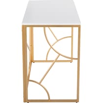 lauryn white gold desk   