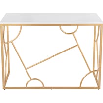 lauryn white gold desk   