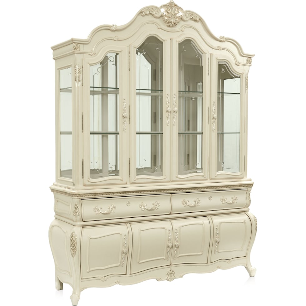 lavelle dining white buffet and hutch   