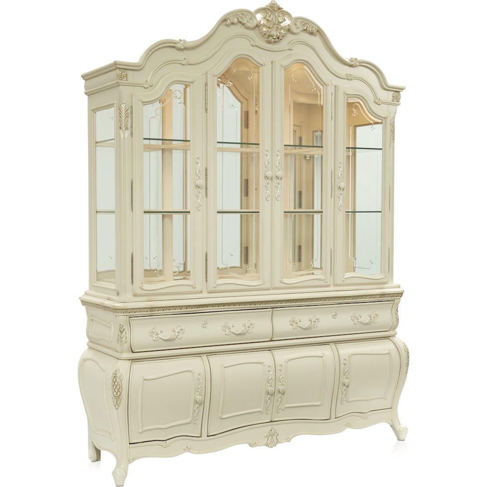 lavelle dining white buffet and hutch   