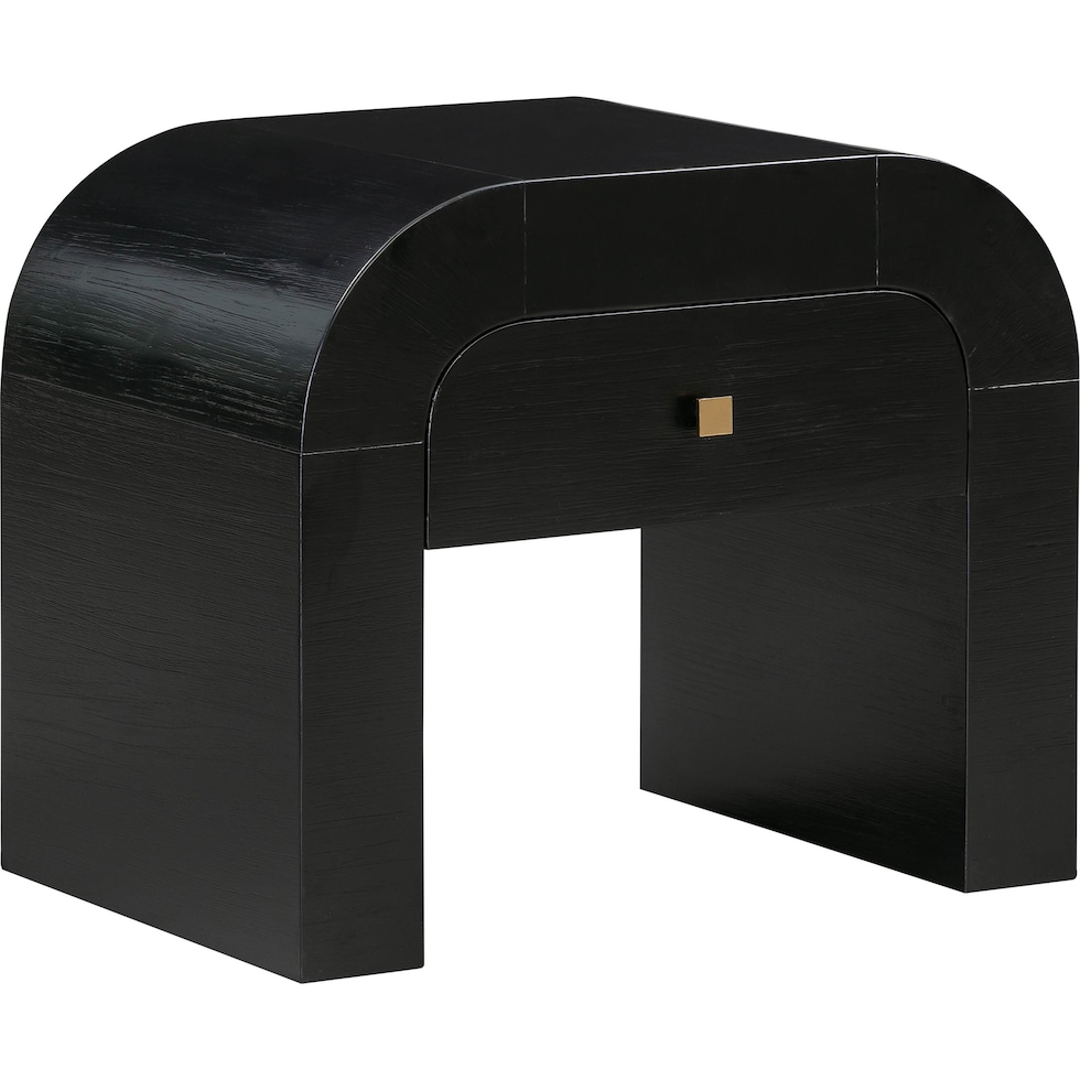 laverne black nightstand   