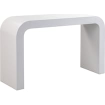 laverne white console table   