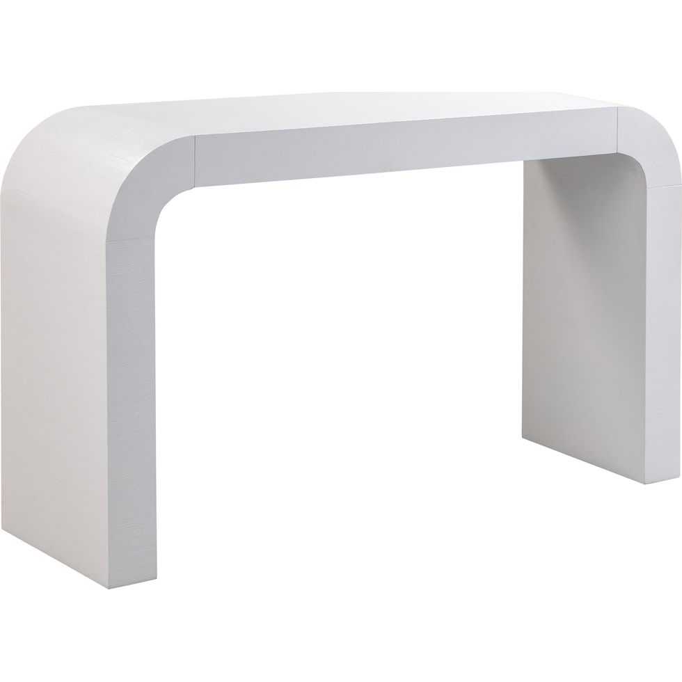 laverne white console table   