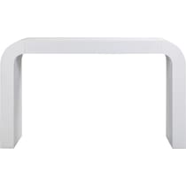 laverne white console table   