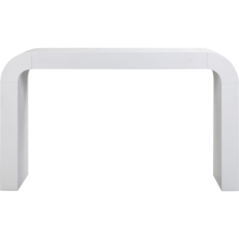 laverne white console table   