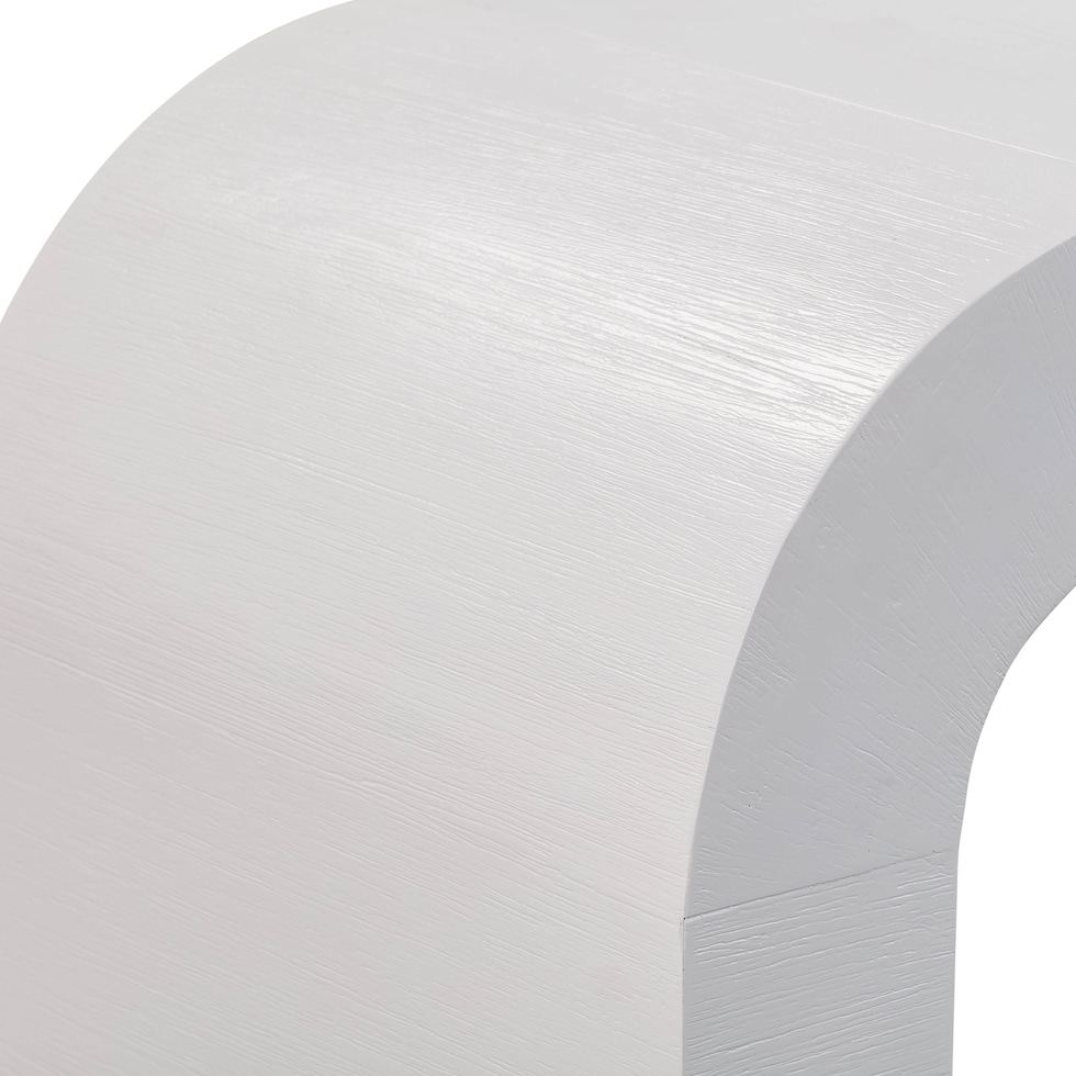 laverne white console table   