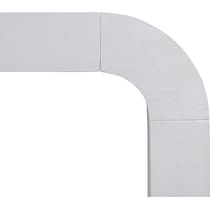 laverne white console table   