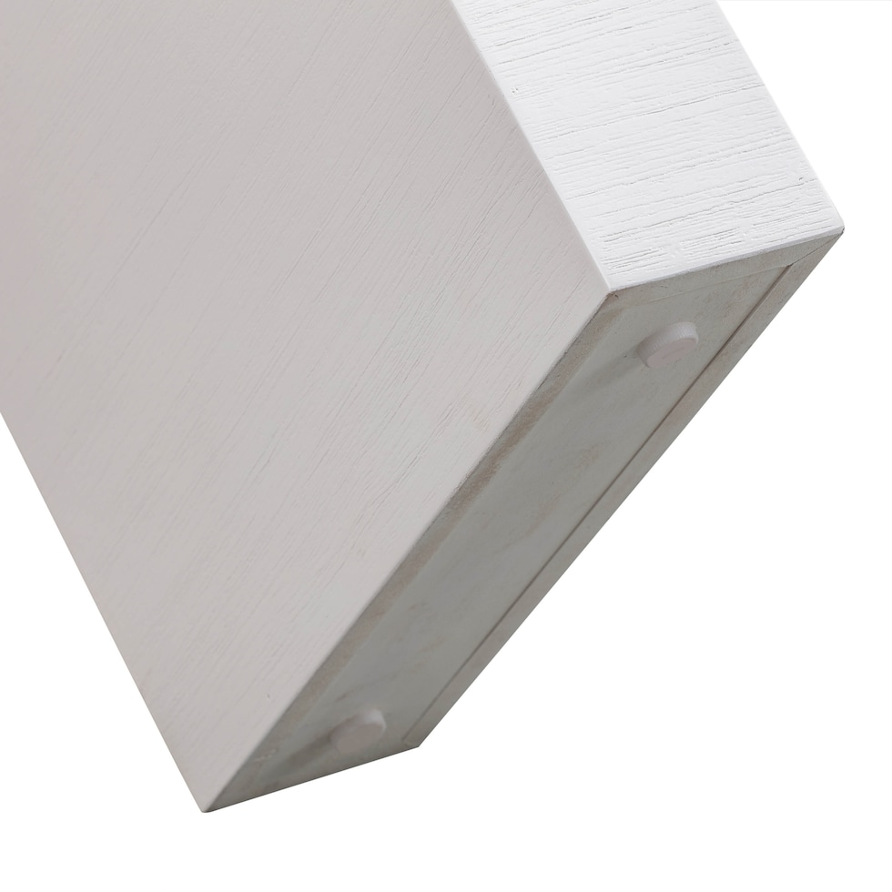 laverne white console table   