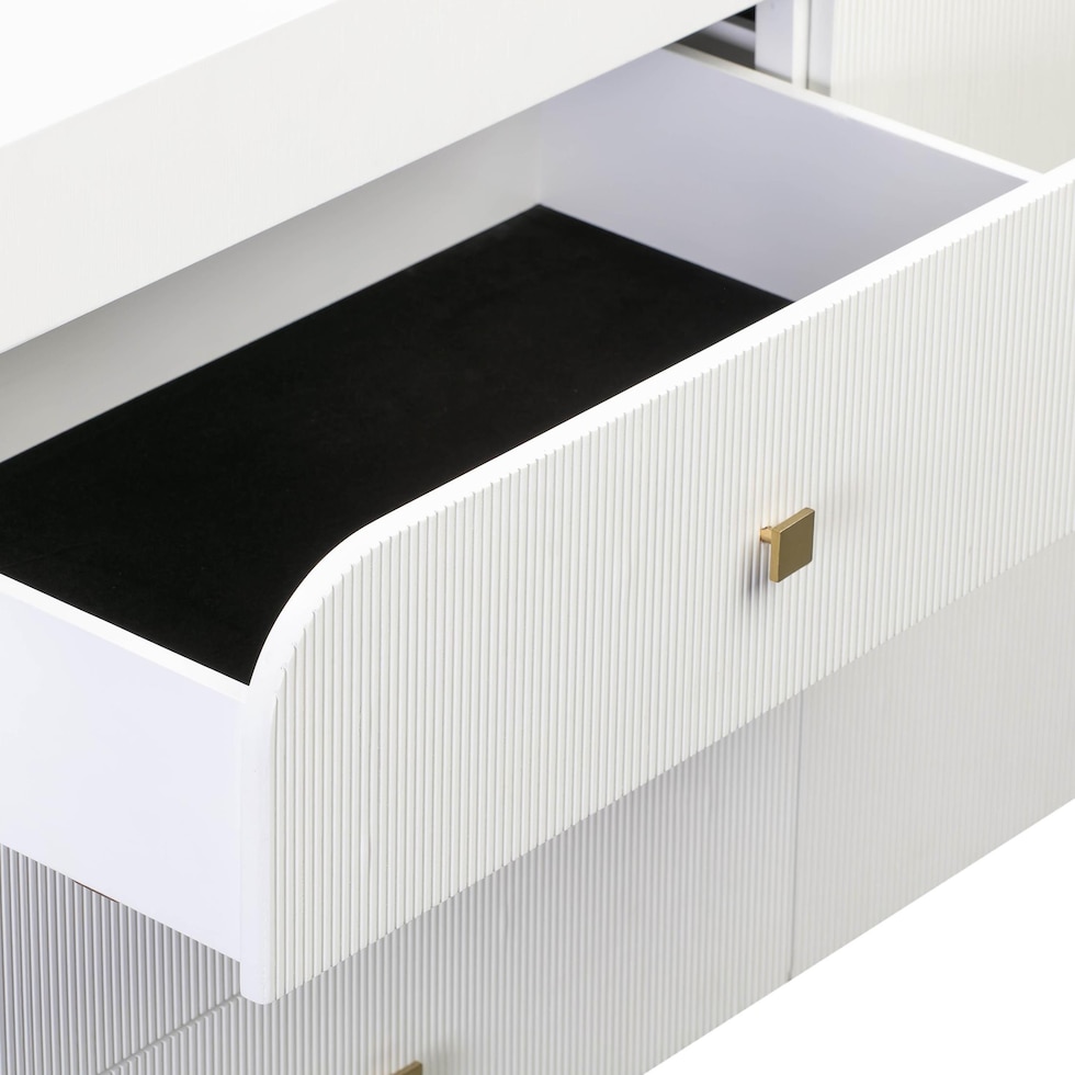 laverne white dresser   