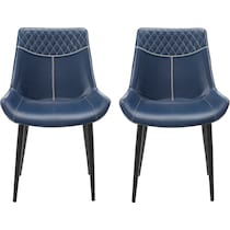 lawler blue dining chair   