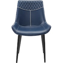 lawler blue dining chair   