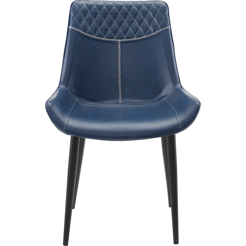 lawler blue dining chair   