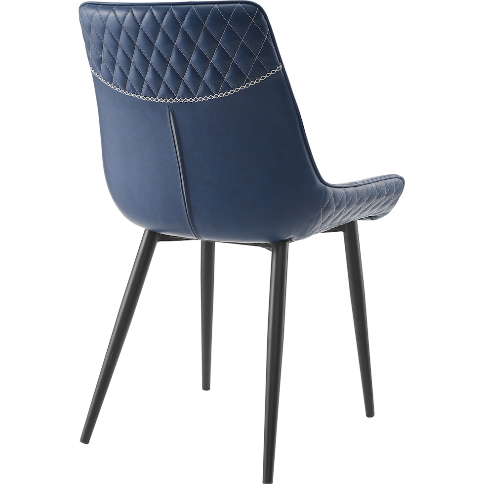 lawler blue dining chair   