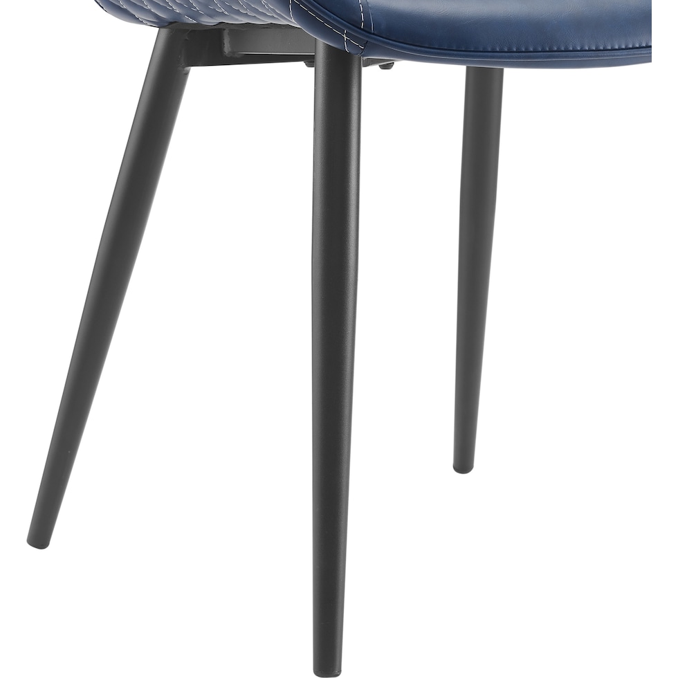 lawler blue dining chair   