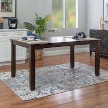 lawson dark brown  pc dining room   