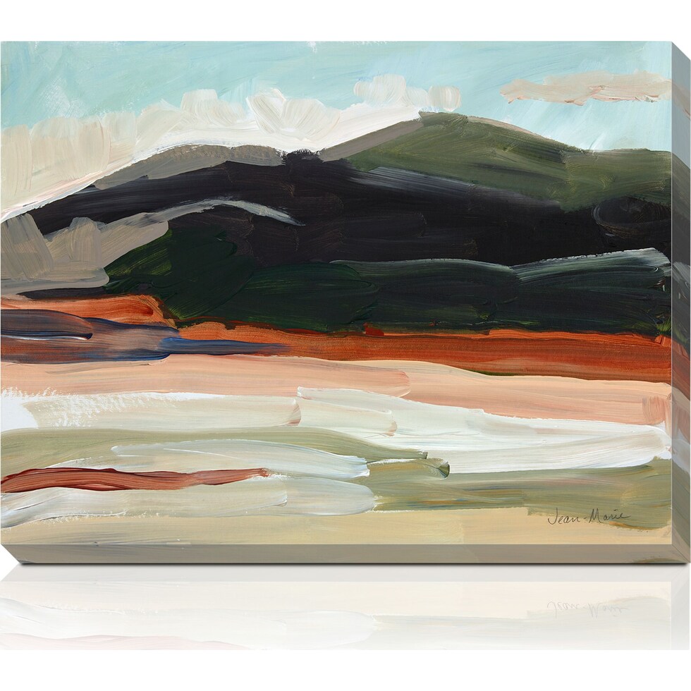 layered earth multicolor wall art   