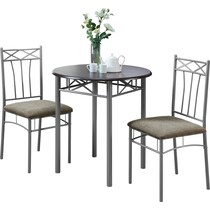 layla gray  pc dining set   