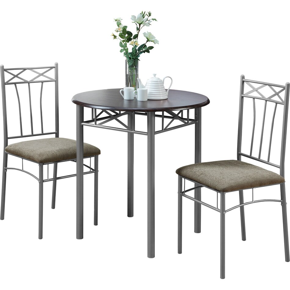 layla gray  pc dining set   