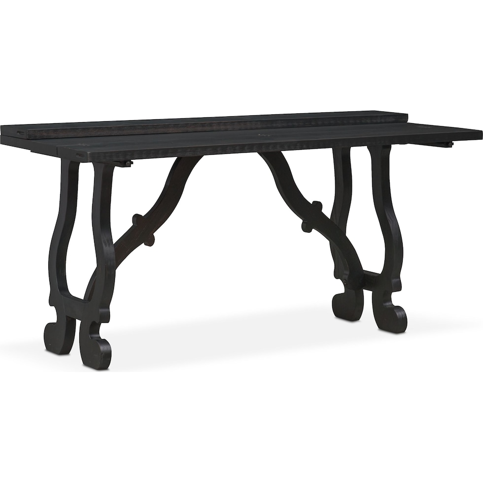 layne black sofa table   