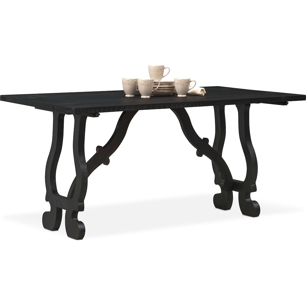 layne black sofa table   