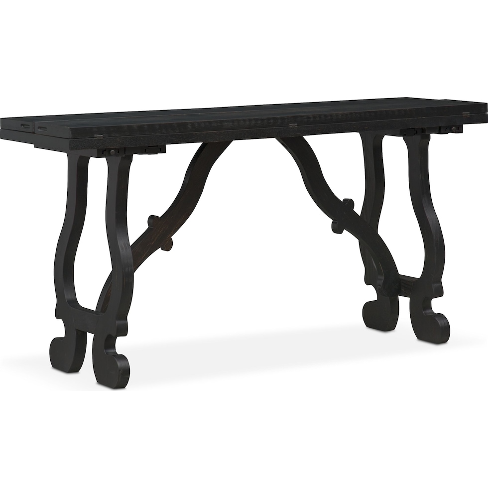 layne black sofa table   