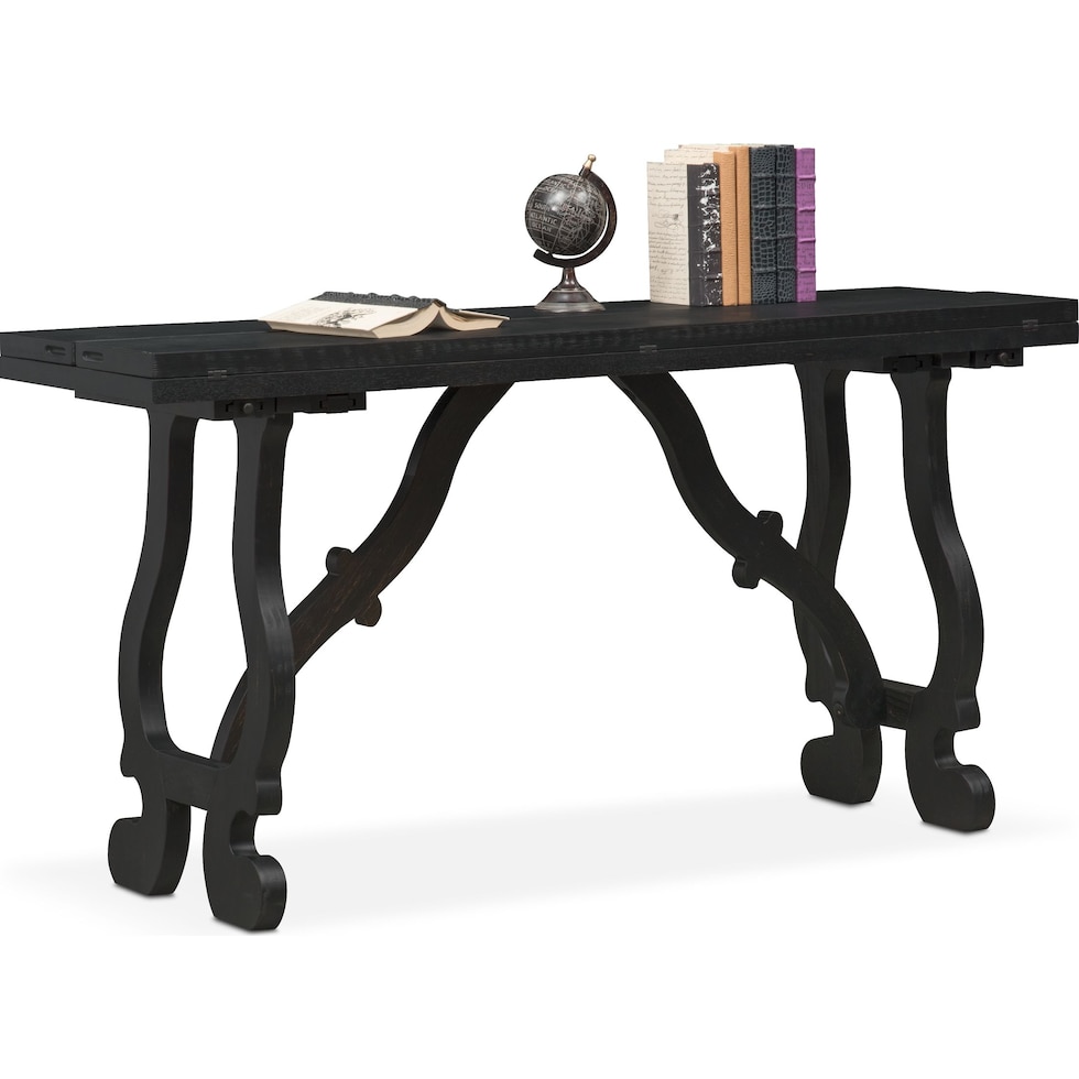 layne black sofa table   