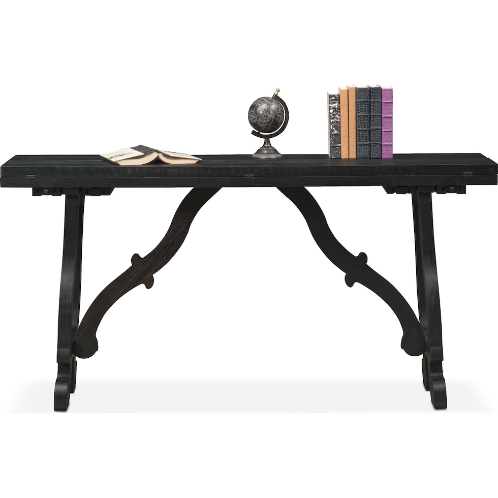 layne black sofa table   