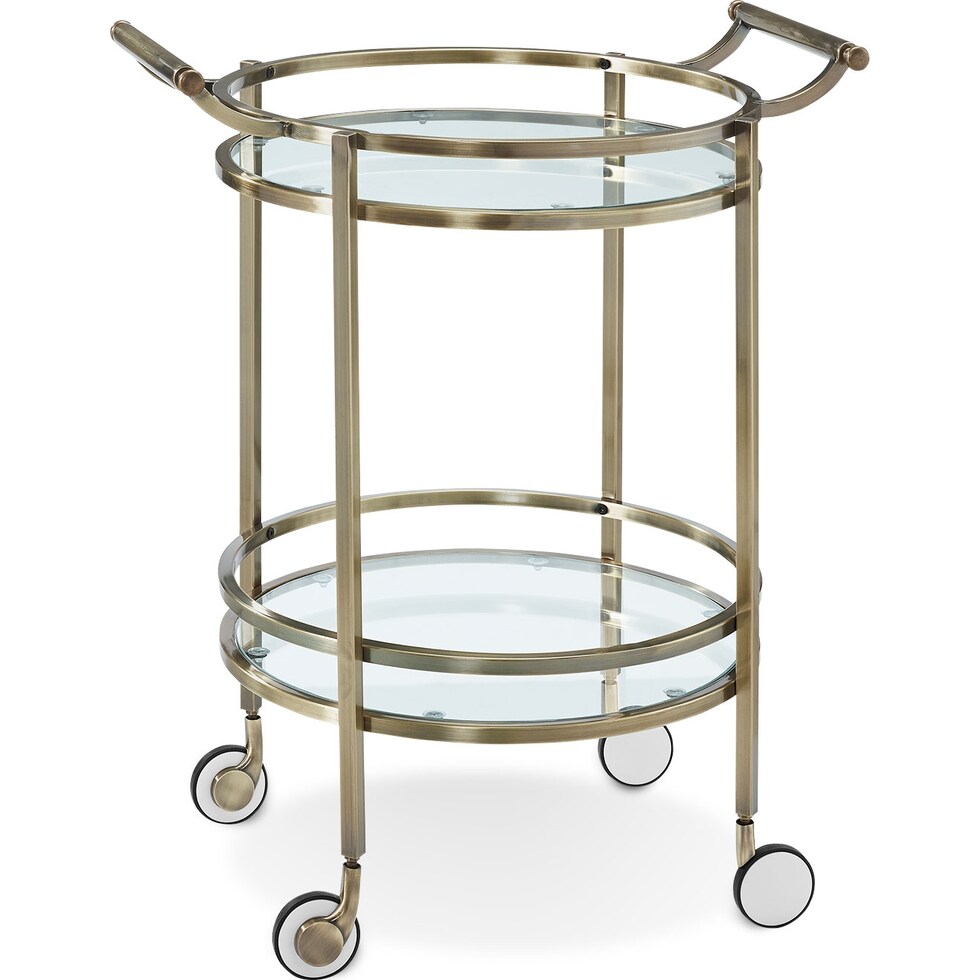 layne metal bar cart   
