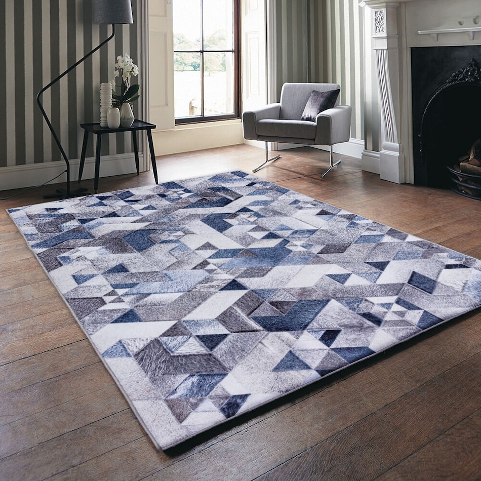 layton blue area rug  x    