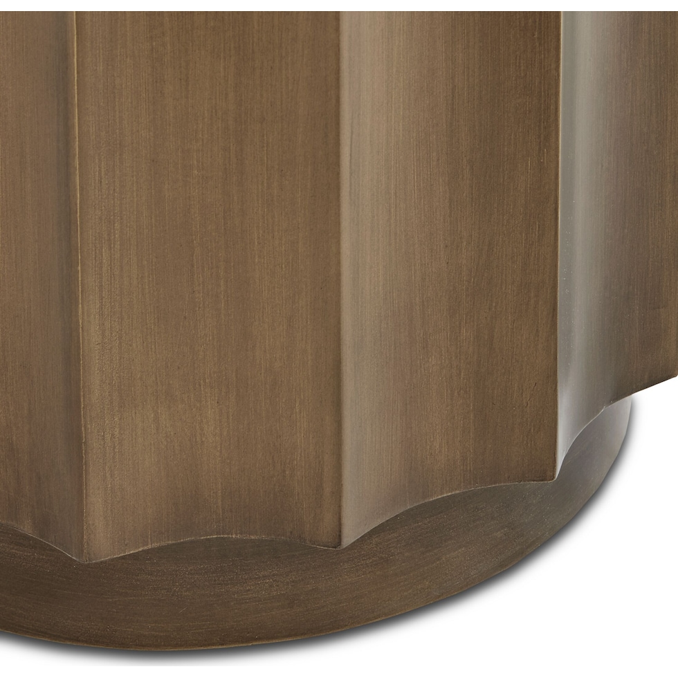 lea dark brown accent table   